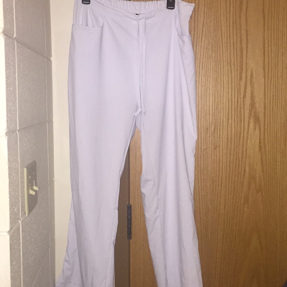 White Scrub Pants